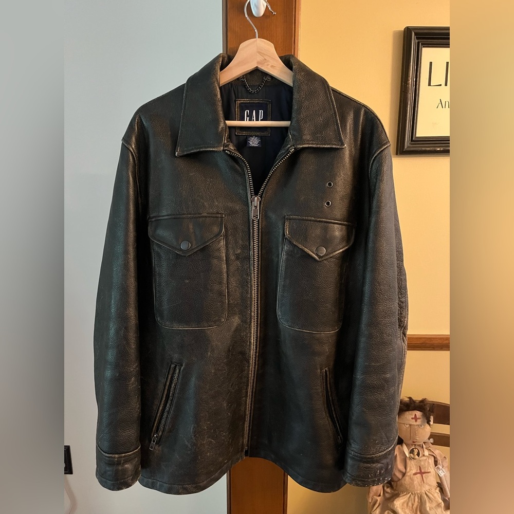 Vintage Men’s Gap Leather Coat